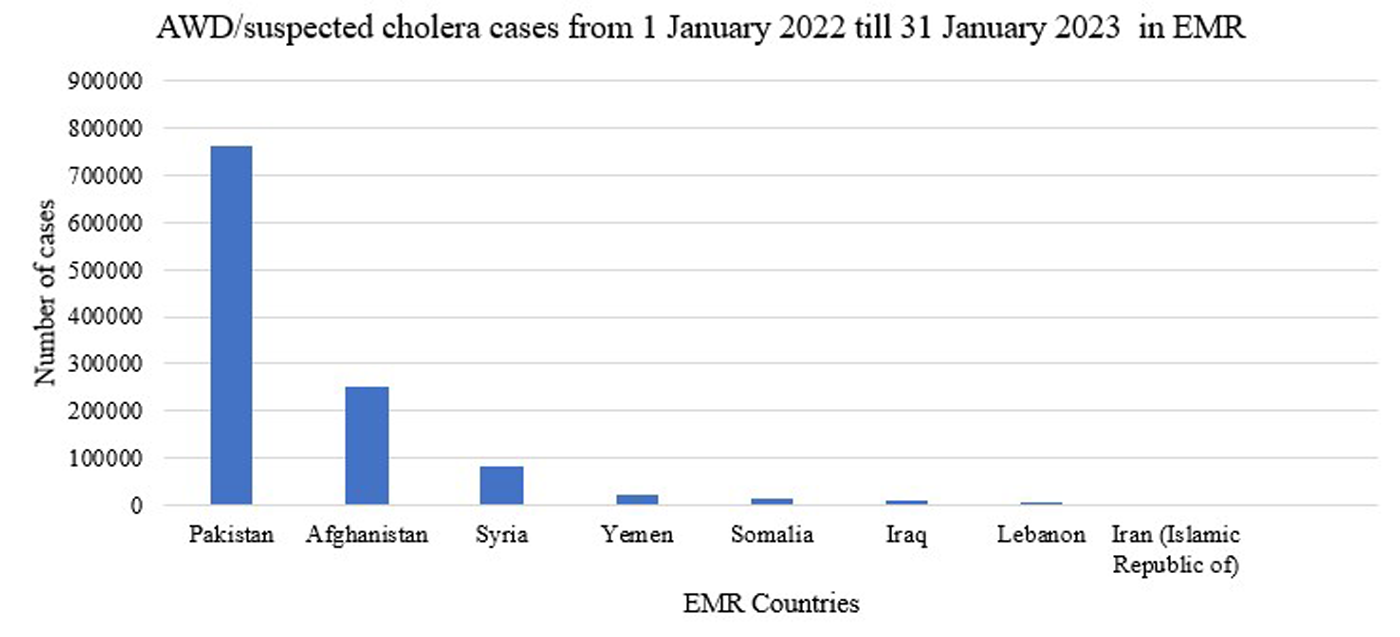 Acute watery diarrhoea/cholera updates (16–31 January 2023)