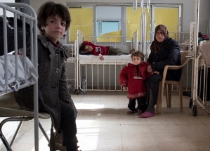 Children at Damascus hospital