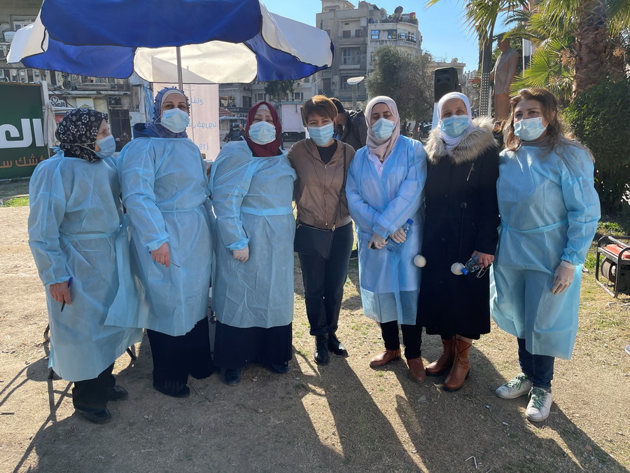 WHO EMRO, WHO champions women's right to health in Syria