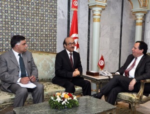اجتماع مع معالي وزير الشؤون الخارجية التونسي