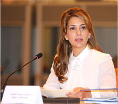 Her Royal Highness Princess Haya Bint Al Hussein, wife of His Highness Sheikh Mohammed Bin Rashid Al Maktoum, Vice President and Prime Minister of the United Arab Emirates