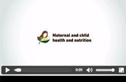 Animated infographic on maternal and child health and nutrition