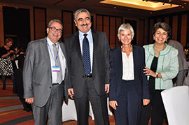 Dr Walid Ammar with the delegation from Lebanon after being awarded the Shousha Foundation Prize and Fellowship