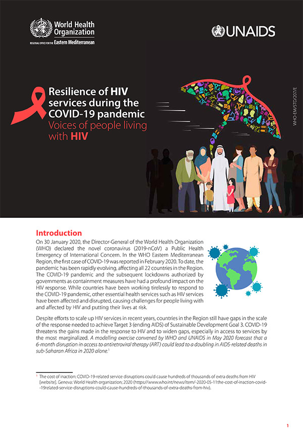 Resilience of HIV services during the COVID-19 pandemic: voices of people living with HIV