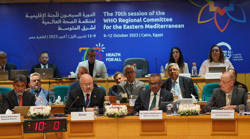 The 70th session of the WHO Regional Committee for the Eastern Mediterranean opens in Cairo