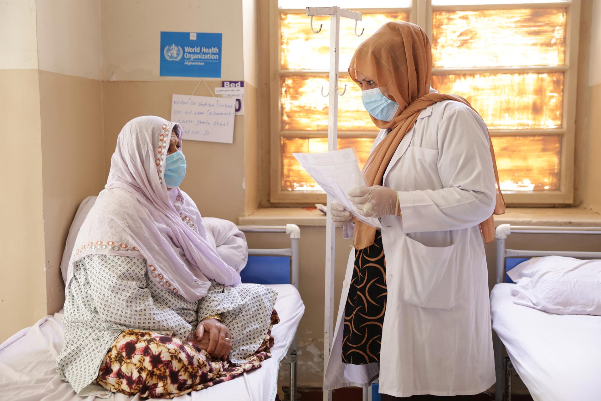 52-year-old Bibi Maryam from Paktia Province receives hepatitis treatment at the National Infectious Disease Hospital in Kabul.JPG