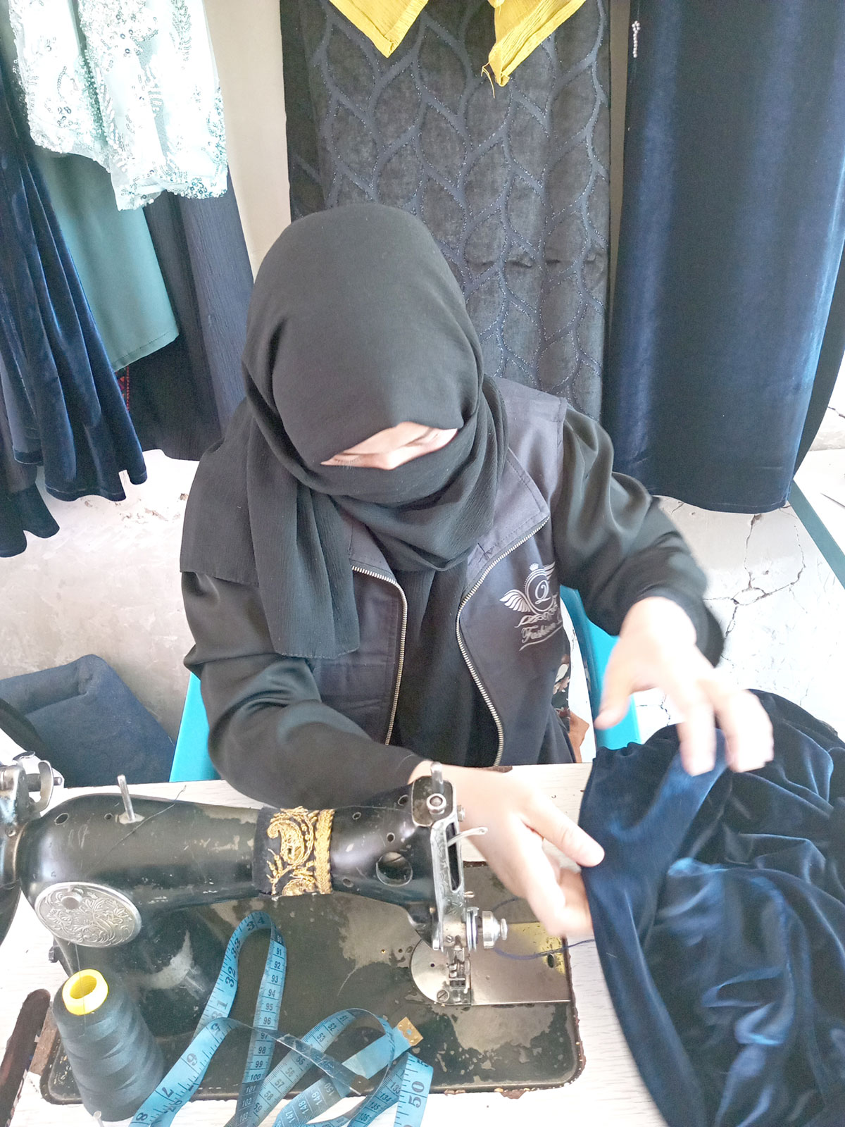 At the Women’s Addiction Treatment Centre in Bamyan, Nasrin is learning vocational skills as part of her comprehensive treatment and empowerment. Photo credit: WHO Social Mobilizer