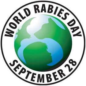 Logo for World Rabies Day, 28 September