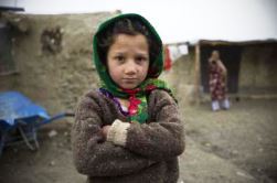 Fereshta, 7, is from Kunduz province but cur-rently lives in a camp for internally displaced persons in Kabul where WHO supports health service provision