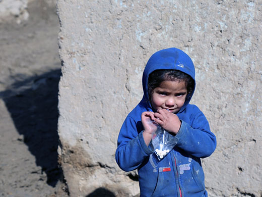 Credit: WHO Afghanistan/S.Ramo This boy received medicines to treat his respiratory infection at the Pul-e-Company IDP camp’s mobile clinic in Kabul. All mobile clinic teams include two midwives, one doctor, one vaccinator and a pharmacist. The Pul-e-Company camp is home to around 6000 Afghans who all rely on the clinic for basic health services as the nearest government-run health facilities are far away and families, many living on a dollar a day, cannot afford to pay transport costs.