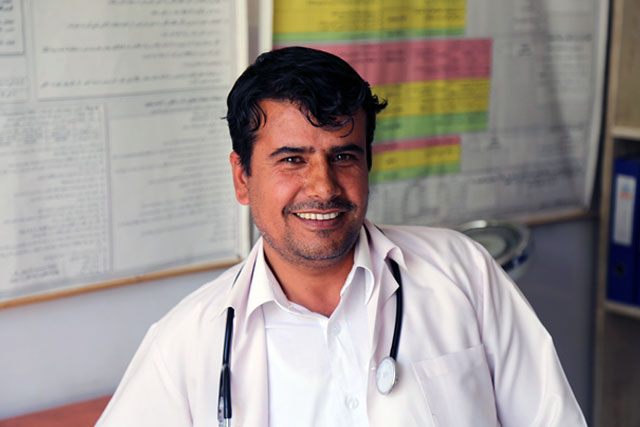 Credit: WHO Afghanistan/S.Ramo Muhammad Muhammadi, paediatric specialist, Yakawlang District Hospital, Bamyan “Before when GBV survivors came to my clinic I didn’t really know what to do and how to give them the right kind of medical treatment. I have been a doctor for 10 years and this is the first time I received training on GBV. I learned about the different types of violence, how to identify GBV and how to manage rape cases and also wounds and burns. I also learned about giving messages to survivors that highlight that they are not alone and that help is available. We are not here to judge but to offer support. Emotional violence is very common here, I see on average 20 or more cases like this every month. Domestic violence is very prevalent in our communities. It has a major impact on children as well and I can see the effects of domestic violence on many children – they cannot concentrate well, they don’t pay much attention to anything and they are in low spirits.”