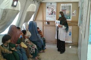 Health education sessions are a key component of SHRDO’s work in the IDP camps