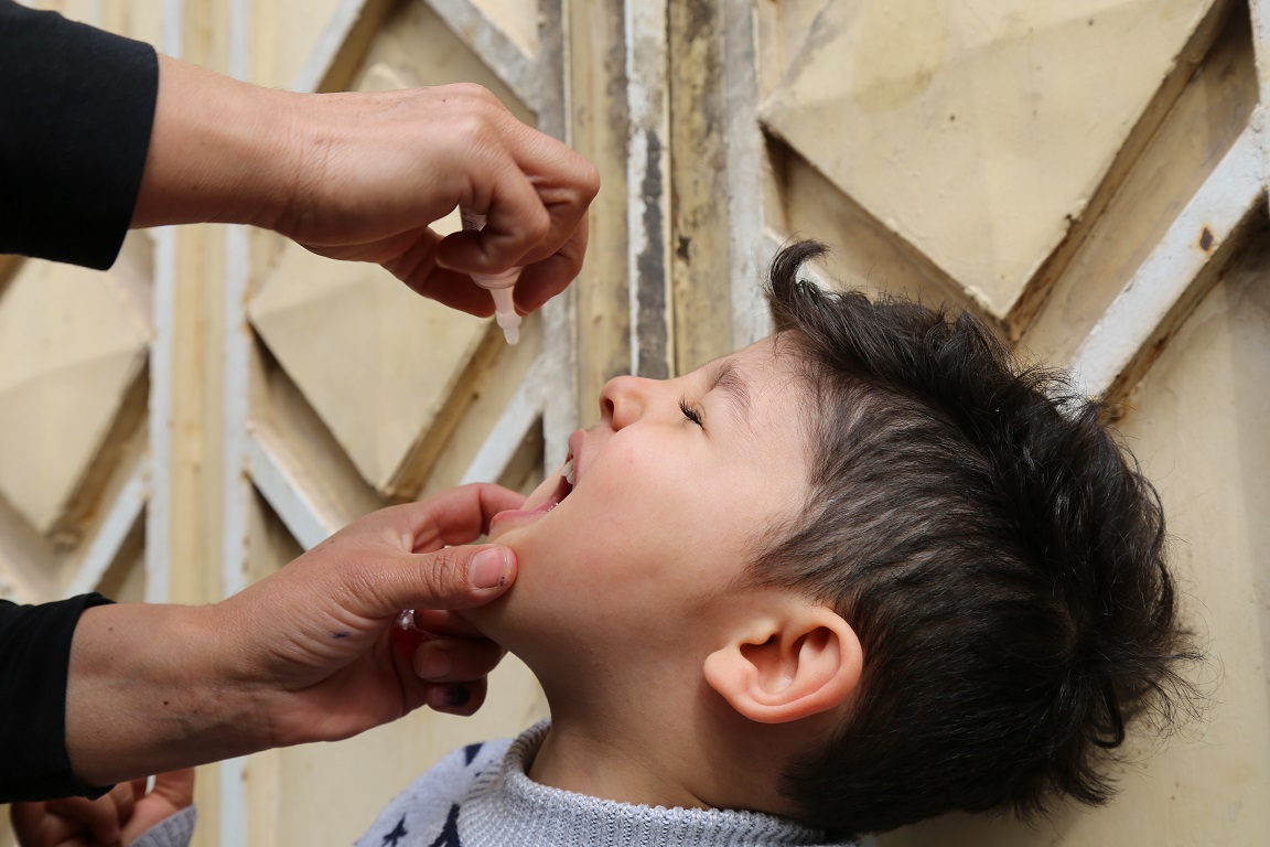 Ali Yaser, 4, was vaccinated against polio in Herat, March 2018. Photo: Tuuli Hongisto