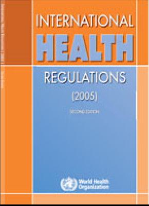 An image of the cover of the International Health Regulations 2005