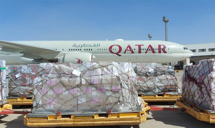 ‏قطر تدعم شحن الإمدادات الطبية الـمُنقِذة للحياة من المنظمة إلى كابول