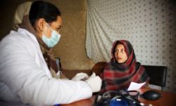 WHO-supported mobile clinic