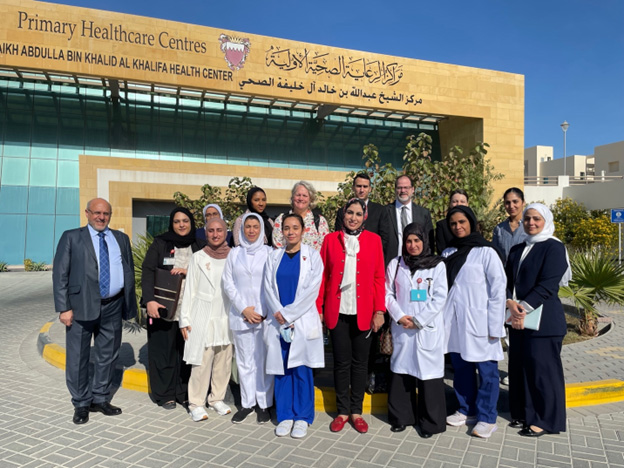 The second day of the mission involved an on-site visit to the Sheikh Abdulla bin Khalid Al Khalifa Health Center. Photo credit: WHO/WHO Bahrain