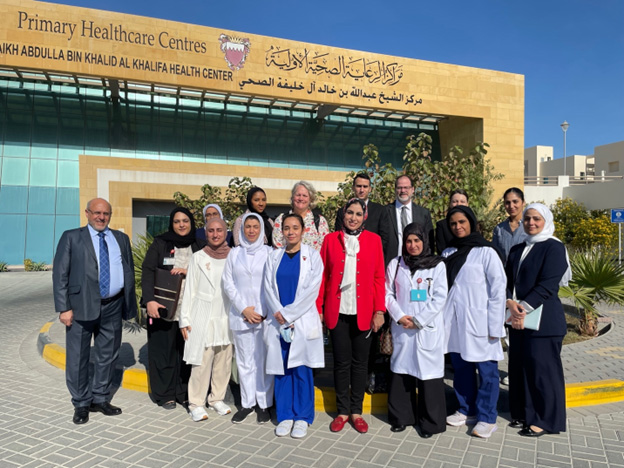 The second day of the mission involved an on-site visit to the Sheikh Abdulla bin Khalid Al Khalifa Health Center. Photo credit: WHO/WHO Bahrain The second day of the mission involved an on-site visit to the Sheikh Abdulla bin Khalid Al Khalifa Health Center. Photo credit: WHO/WHO Bahrain