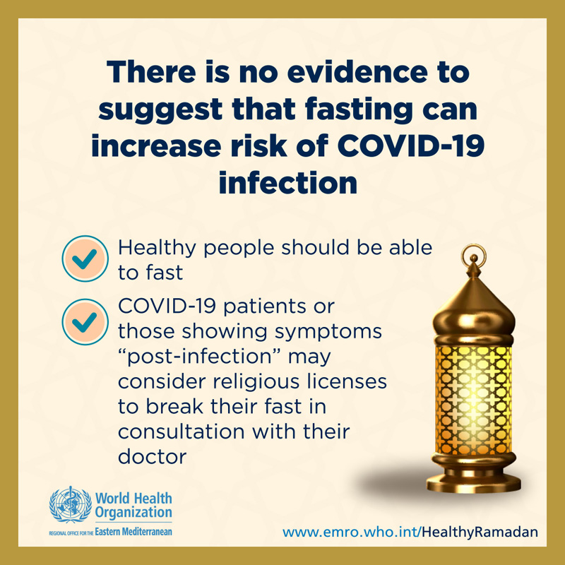 COVID-19 and healthy Ramadan