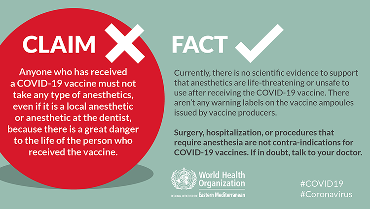 COVID-19 vaccine myth buster-anesthetic
