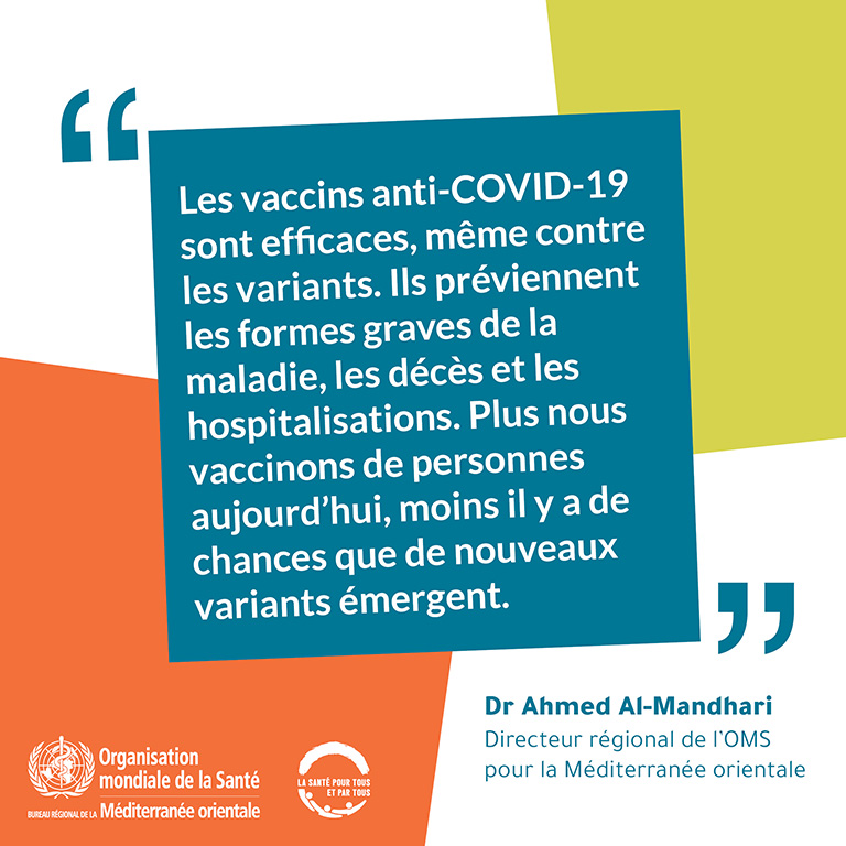 covid-19-vaccine vaccine: Regional Director message 1 - French