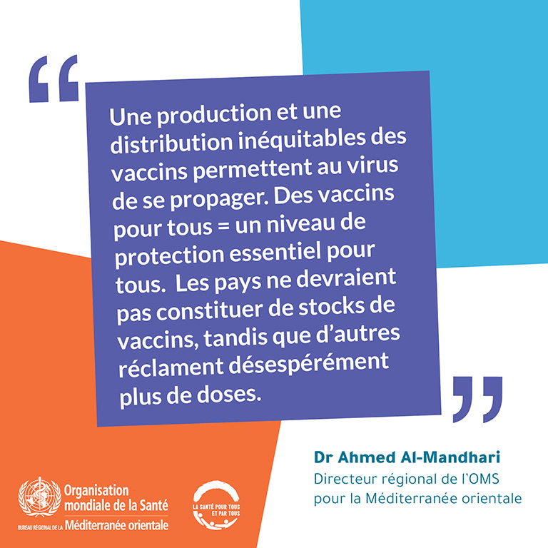 covid-19-vaccine vaccine: Regional Director message 1 - French