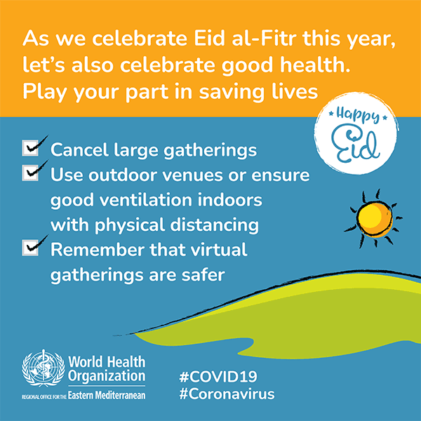 COVID-19 Eid greeting card