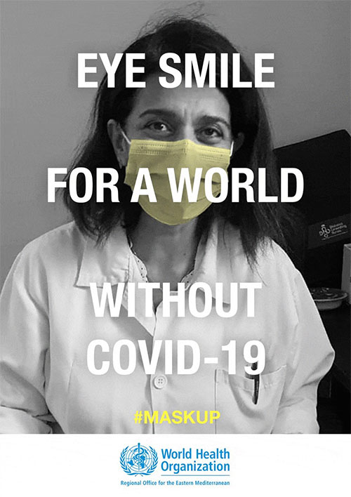 Eye smile for a world without COVID-19