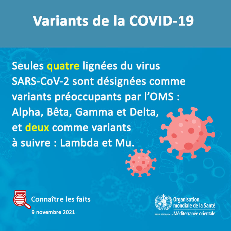 COVID-19 variant social media card - 1 - French