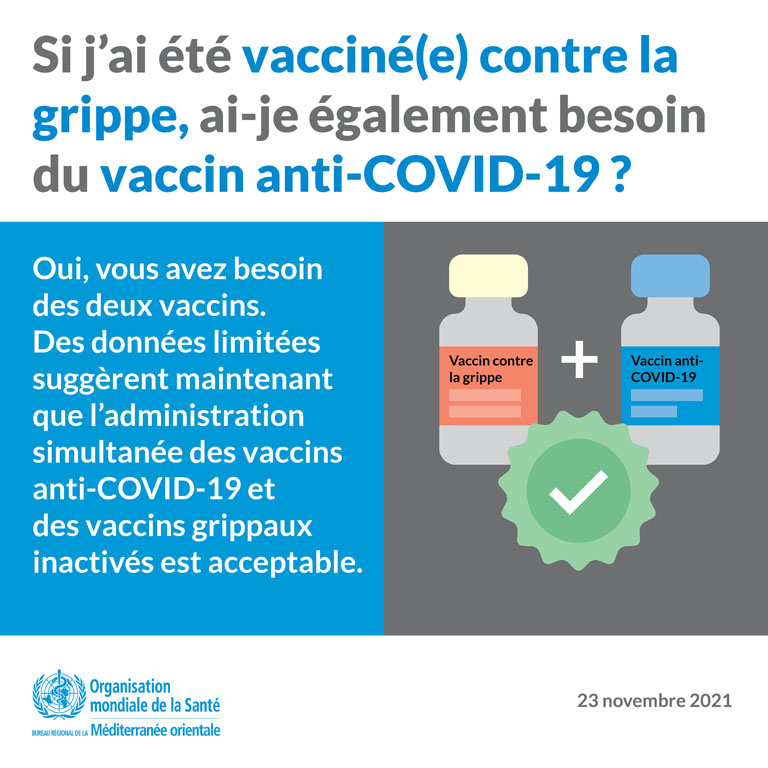 COVID-19 vs influenza media card - 3 - French
