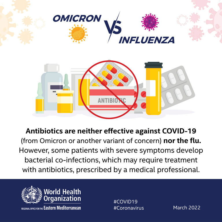 Omicron vs influenza social media card 5 - English