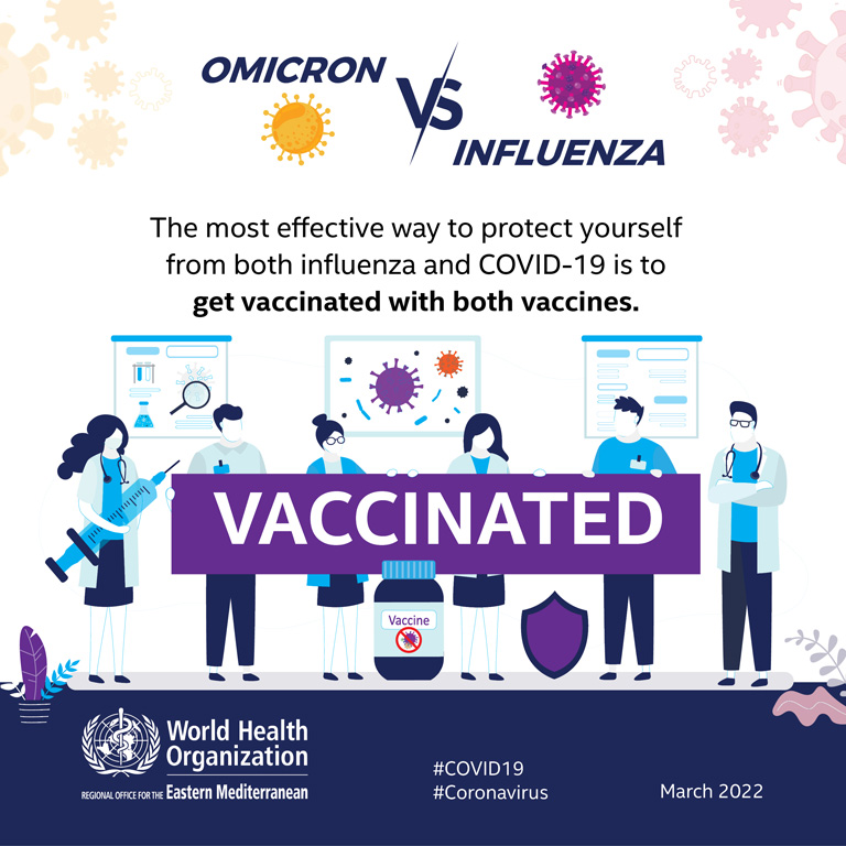 Omicron vs influenza social media card 6 - English