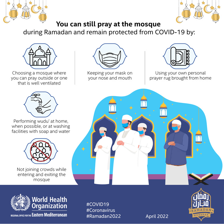 Observing the holy month of Ramadan safely in 2022 - 5 days countdown - card 10
