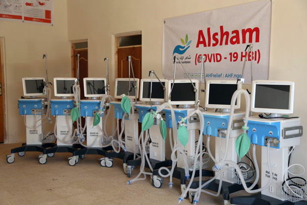 WHO (WHO Gaziantep, Turkish Red Crescent and OCHA) delivered the first set of 25 ventilators planned for distribution among 3 designated COVID-19 isolation hospitals across northwest Syria on 11 June 2020.