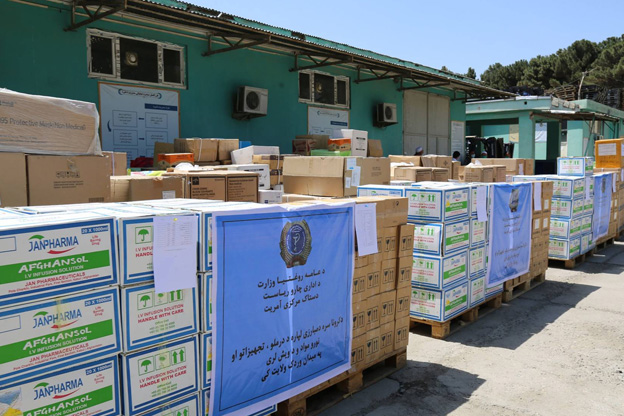 In Afghanistan, WHO sent protective equipment, hand sanitizer, essential medicines and other critical supplies to selected hospitals across Kabul and 18 other provinces.