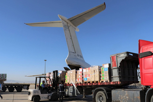 WHO airlifted 85 tons of medical supplies from Iraq to northeast Syria in mid-June. 