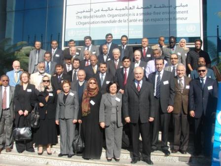 Une image montrant tous les participants qui ont assistés a l’atelier, Le Caire, 14-16 décembre 2009