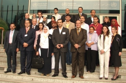 An image showing a group photo for all participants who attended the Workshop, Cairo, 23-25 Nov 2008
