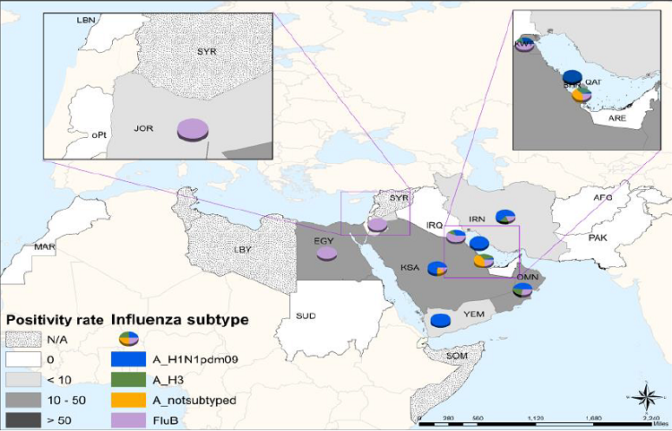 Influenza monthly update, August 2019