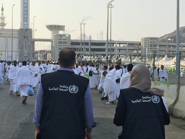 WHO oversees healthcare services for pilgrims as part of the ongoing public health preparedness and response measures for Hajj, the annual Islamic pilgrimage to Mecca.  Saudi Arabia, September 2016
