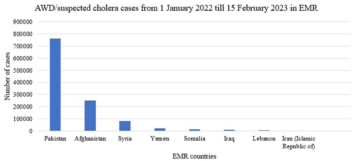 Acute watery diarrhoea/cholera updates (1–15 February 2023)