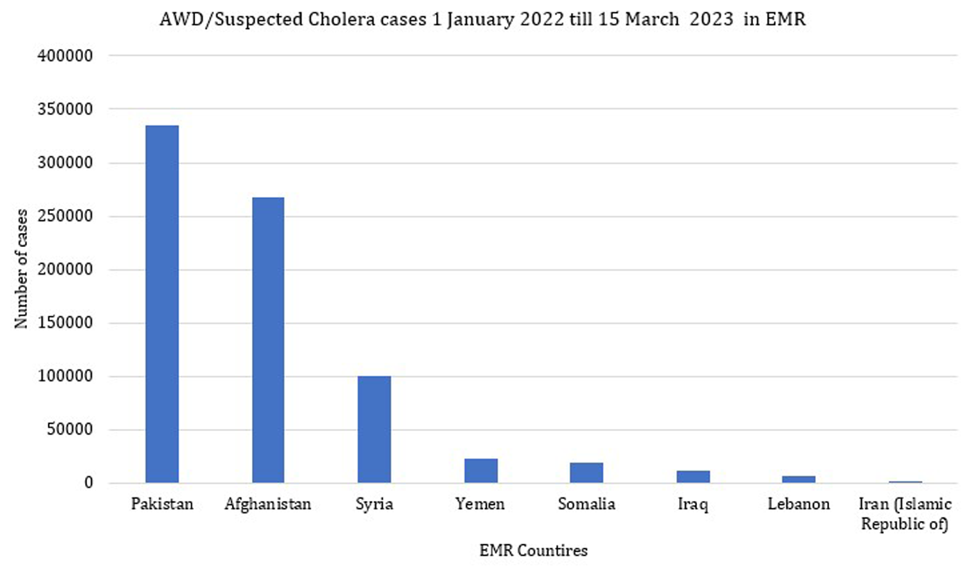 Acute watery diarrhoea/cholera updates (1–15 March 2023)
