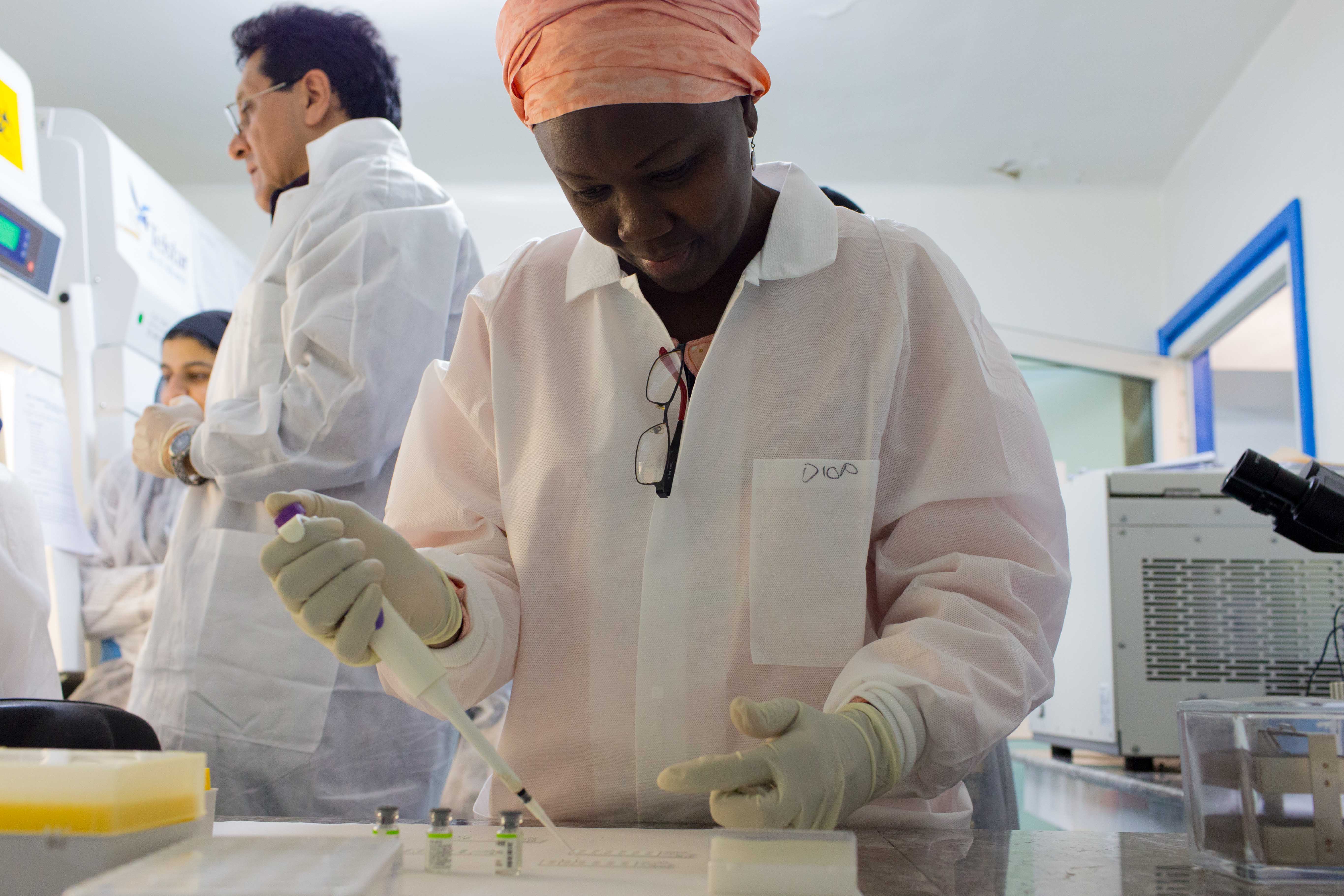 Influenza laboratory training in Rabat (Photo: WHO).