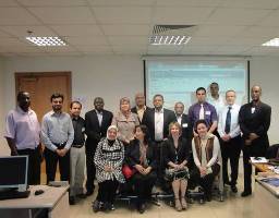 A photograph of training participants and trainers