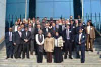 A group photo of participants attneding the meeting on key MERS-CoV research studies