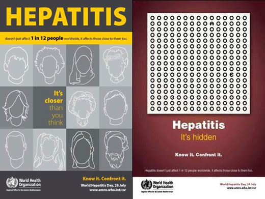 Hepatitis: Know it, Confront it On 28 July 2012, the Regional Office marked World Hepatitis Day for the first time, providing technical support to countries for their activities. All types of viral hepatitis occur in the Region with some countries having among the highest infection rates globally for hepatitis C and hepatitis E. Given this context, the Day was observed to raise public awareness about viral hepatitis and focus attention on what can be done for its prevention and control.