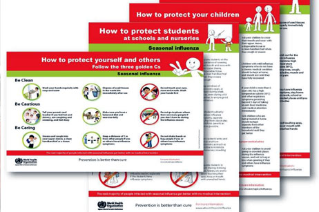 Regional risk communication campaigns launched as number of seasonal influenza cases increase In the first half of 2014, the number of seasonal influenza cases increased in Egypt, Syria and Jordan, and in other countries of the Region. Although, the rise in number of influenza cases during the winter season was natural and expected, the rapid spread of influenza viruses among susceptible populations and the severity of illness among specific groups of hospitalized patients caused by these viruses compelled the Regional Office to launch an extraordinary risk communication response in these countries.