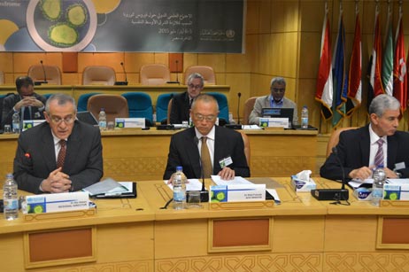 An international scientific meeting on MERS-CoV was held in Cairo, Egypt, to discuss and share new scientific evidence and identify remaining gaps in knowledge pertaining to the virus’s origin, reservoir and modes of transmission. Participants of the meeting included experts in human and animal health from Jordan, Oman, Saudi Arabia and United Arab Emirates, in addition to representatives of international health agencies, such as Centers for Disease Control and Prevention, Atlanta; United States Naval Medical Research Unit 3 (NAMRU-3); Institute of Virology, University of Bonn, Erasmus Medical Centre in Nedtherland; Institute Pasteur, Mount Sinai Hospital, Toronto, Canada; China Faculty of Medicine; Chinese University of Hong Kong, the US Centers for Disease Control and Prevention (US-CDC); Food and Agriculture Organization of the United Nations (FAO); and World Organisation for Animal Health (OIE). Participants agreed to work together to translate the information that has been generated so far on the virus, into a set of evidence-based recommendations that aim at improving global preparedness for MERS-CoV.