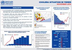 Cholera situation in Yemen, November 2016