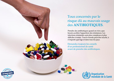 World Antibiotic Awareness Week 2017 - Poster - Misuse of antibiotics puts us all at risk